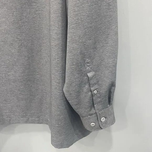 Habit Mens 2XL Heathered Gray Fishing UPF 40+ Vented Outdoor Camping Hike Shirt - Picture 15 of 16